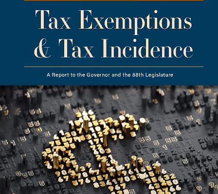 Cover of 2023 Texas tax exemptions report