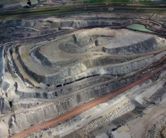 Black Thunder Coal Mine aerial view