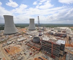 Construction on Vogtle units 3 and 4, april 2017